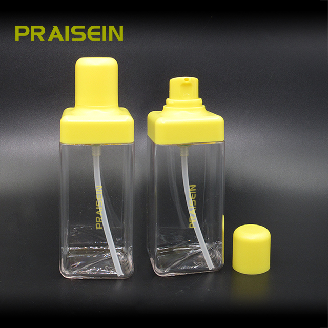 Lotion bottles supplier custom 120ml PETG cosmetics plastic bottle empty clear square lotion pump bottle