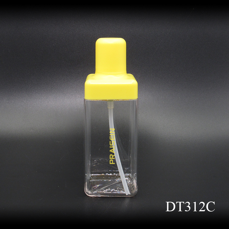 Lotion bottles supplier custom 120ml PETG cosmetics plastic bottle empty clear square lotion pump bottle