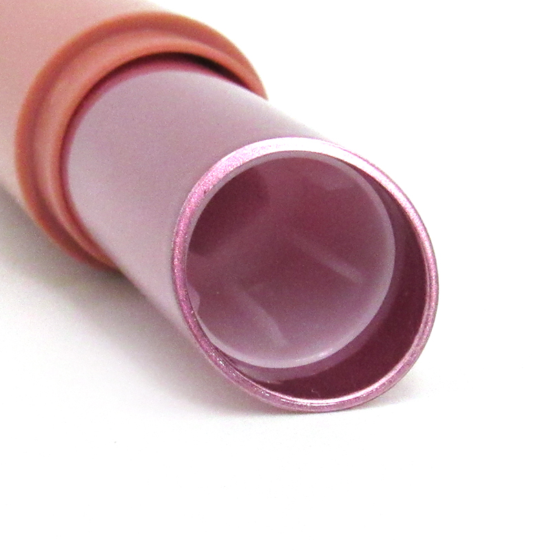 Support custom empty plastic lipstick tube, reusable round lipstick tube with lid cosmetic packaging container