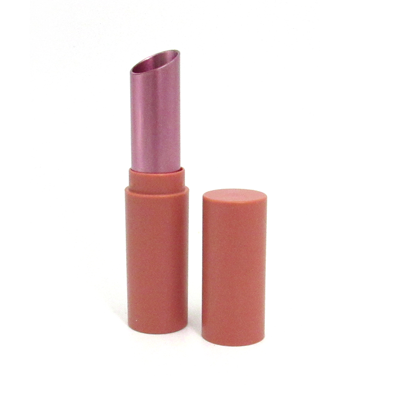 Support custom empty plastic lipstick tube, reusable round lipstick tube with lid cosmetic packaging container