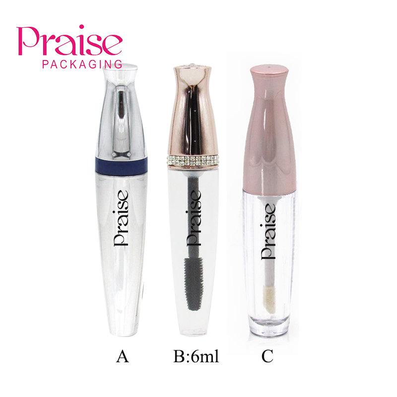 Sales vase shape mascara tube packaging, 6ml shiny broken hair finishing liquid bottle,lip gloss container quality and cheap