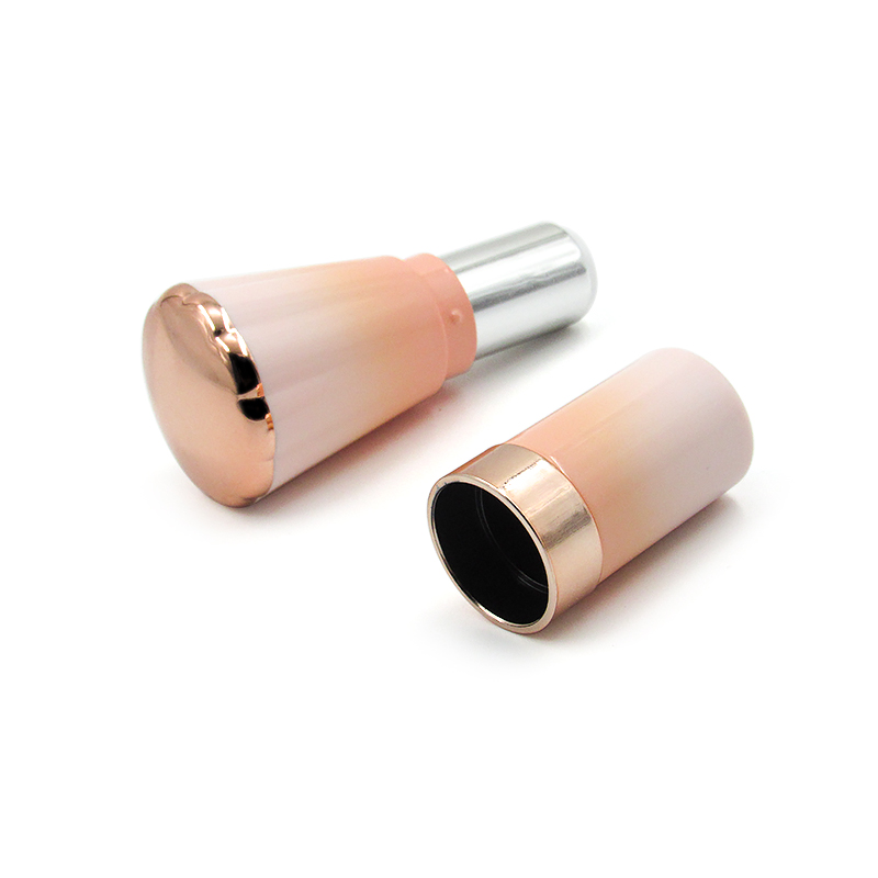 New cosmetic gradient plastic lipstick container packaging, Fashion makeup diamond-studded empty lipstick tube custom printing