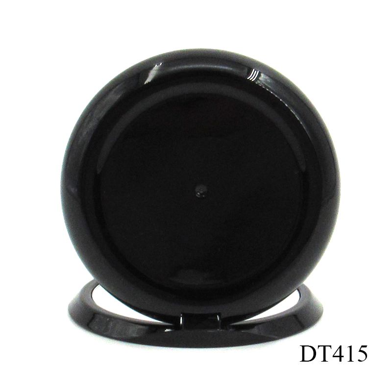 Manufacturer production empty round magnetic adsorption powder compact case cosmetic packaging plastic clamshell blush container