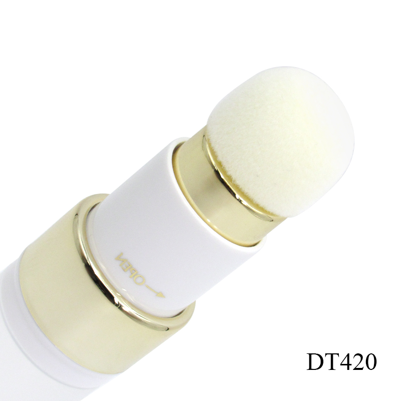 30ml Rotary design circular vacuum bottle custom logo plastic airless cosmetics concealer foundation bottle with puff