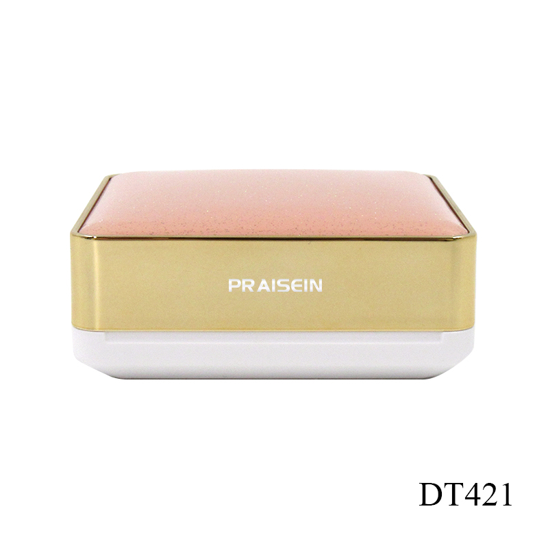 Air cushion powder compact cosmetics packaging case wholesale square three layer air cushion concealer foundation empty case