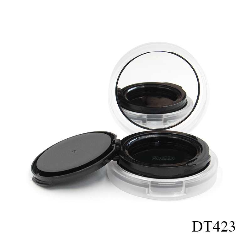 Custom clear scrub round two layer air cushion BB cream compact case air cushion foundation case