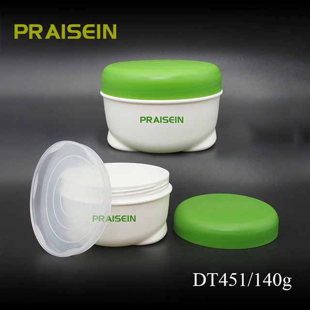 Factory price 140g skin care packaging container baby children's moisturizer jar PP wide mouth plastic cream jar