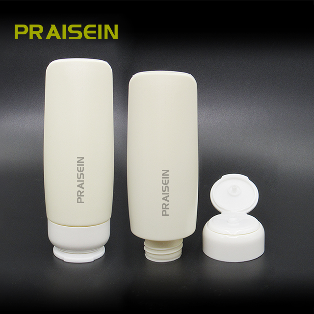 60ml Empty PE plastic clamshell hand cream container cosmetic squeeze sunscreen bottle packaging