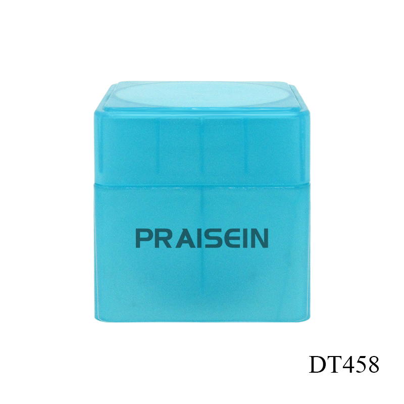 Wholesale custom factory price PP plastic empty cream container square cosmetic jar 2.3oz