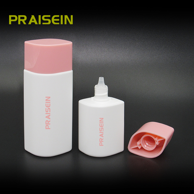 Cosmetics bottle packaging hand cream bottle 30ml 50ml squeeze type plastic bottle empty sunscreen container