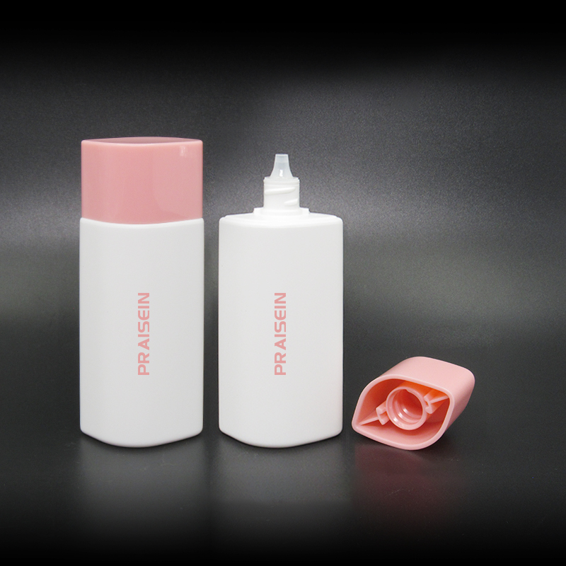 Cosmetics bottle packaging hand cream bottle 30ml 50ml squeeze type plastic bottle empty sunscreen container