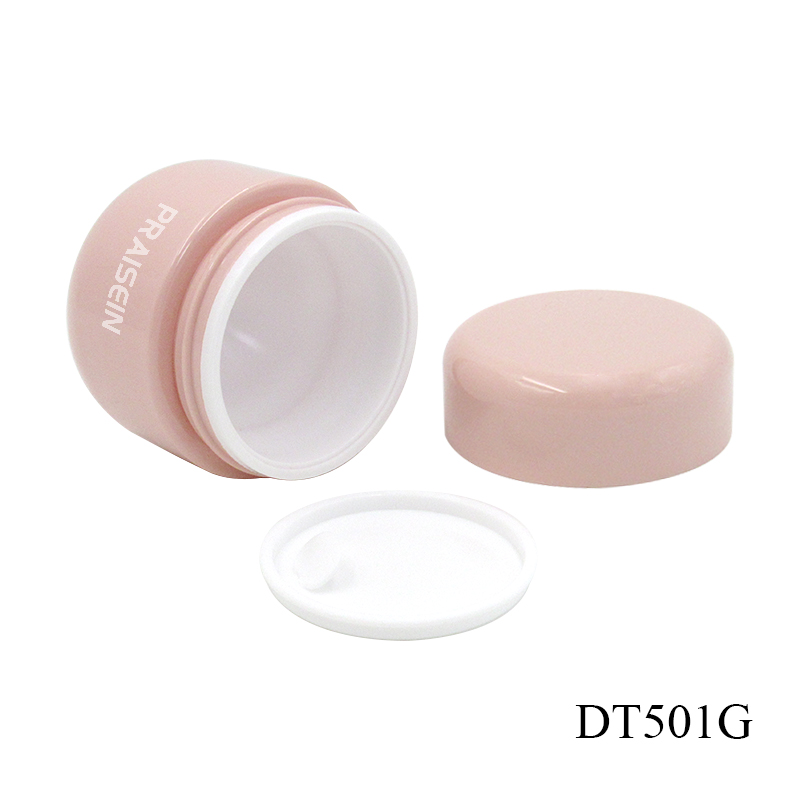 70 100 120 150ml Pink skin care package round plastic container for lotion, empty face cream jar packaging