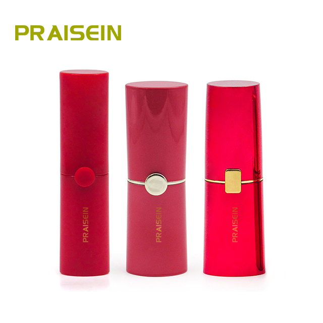 Private design custom logo makeup empty lip stick container tube plastic packaging wholesale cosmetic with magnet