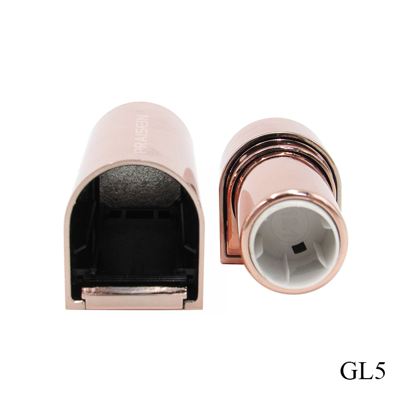 Wholesale custom rose gold cosmetic plastic lipstick tube unique empty lipstick containers