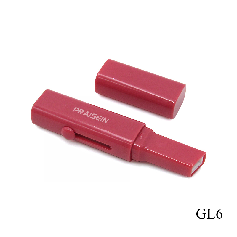 Plastic push up lip balm plastic tube custom printed lipstick tube for cosmetic packaging