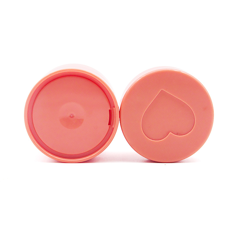 Hot selling Pink cute heart-shaped plastic makeup empty Cheeky Stamp Blendable Air cushion seal Blush case container packaging