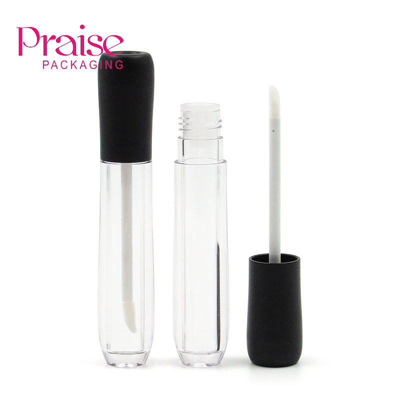 Factory price outlet black cosmetic high quality double wall Clear Lipgloss empty Tube container packaging