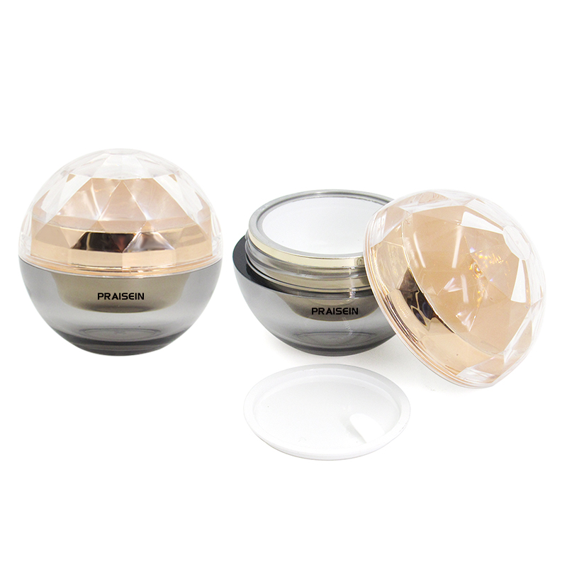 15g 30g 50g Facial cosmetic packaging container custom empty transparent round plastic cream jar with lid