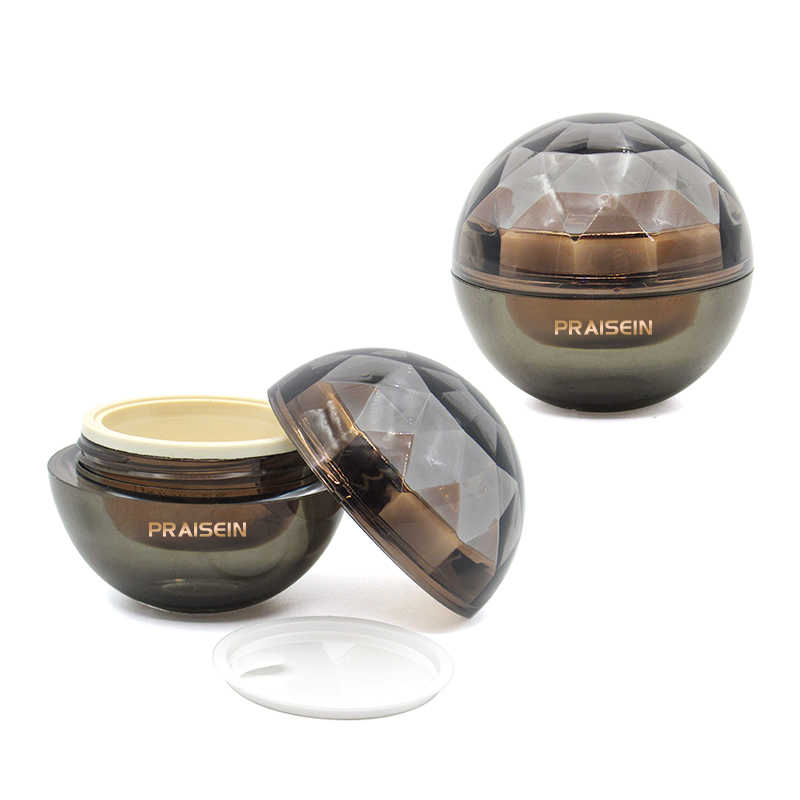 15g 30g 50g Facial cosmetic packaging container custom empty transparent round plastic cream jar with lid