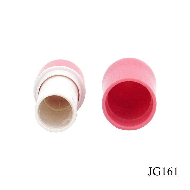 Cartoon shaped cosmetics lip balm containers sell portable round empty children's lip balm tubes plastic packaging