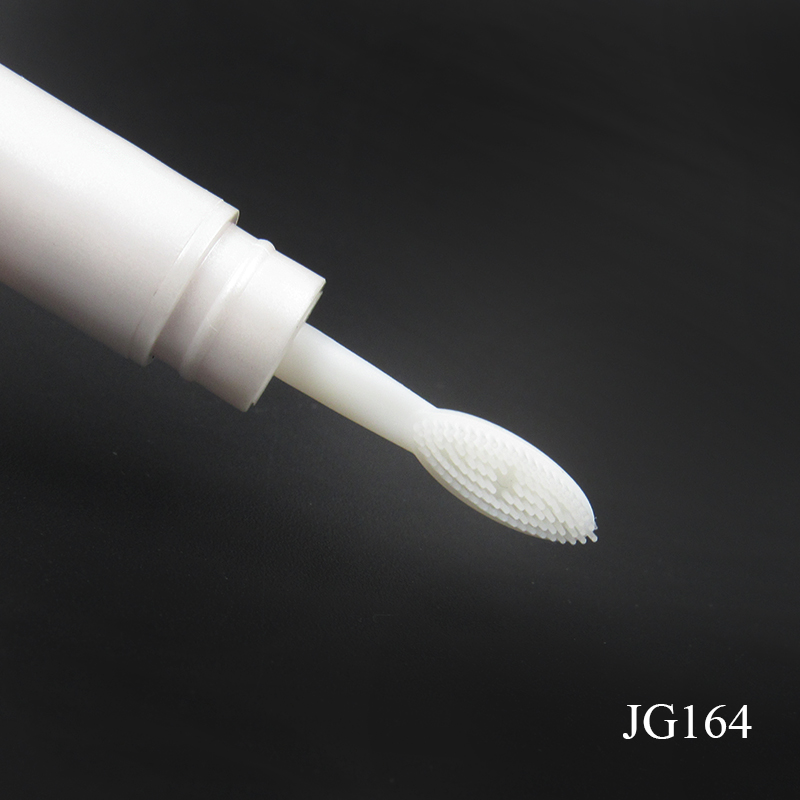 2 in 1 white round empty eyebrow pencil tube with brush wholesale cosmetic packaging