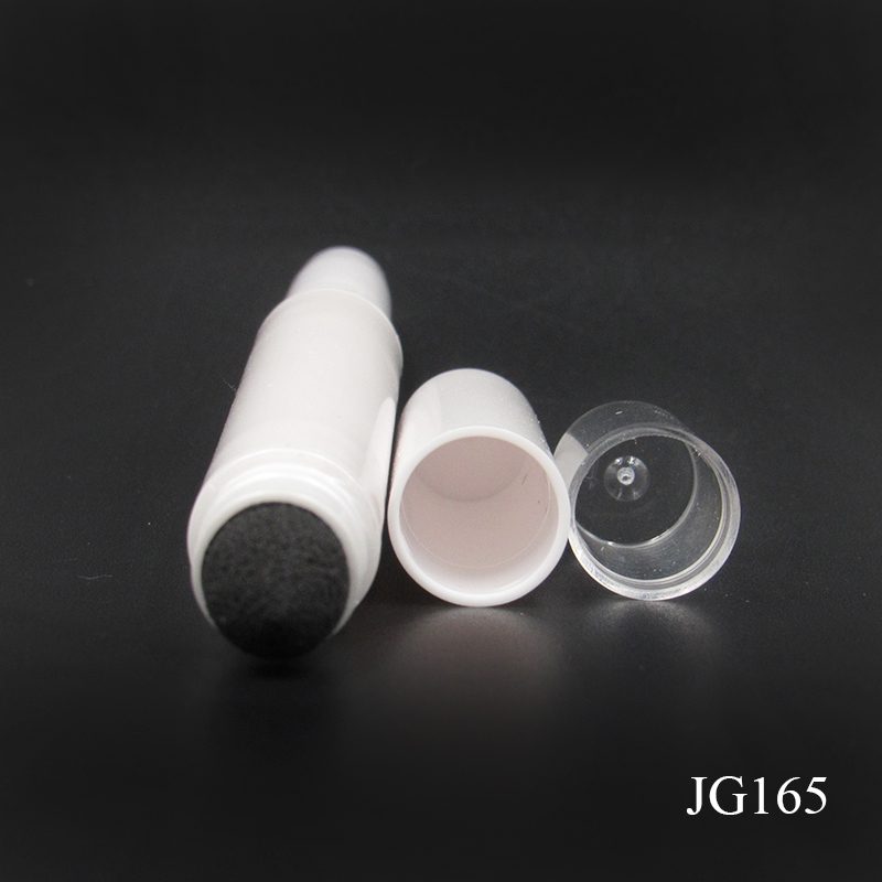 Double head design empty cosmetics highlight stick container, wholesale round plastic concealer tube packaging