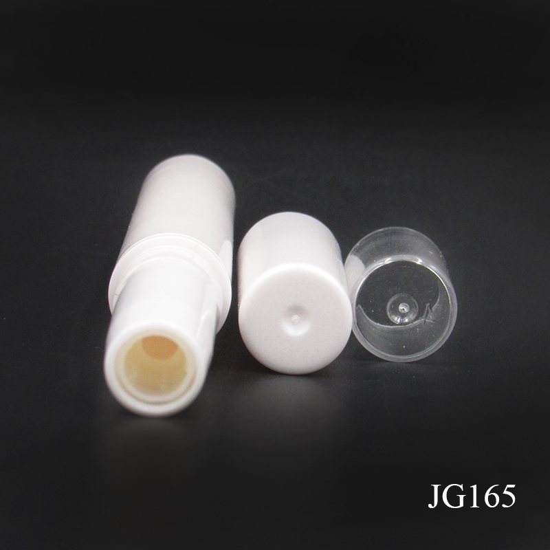 Double head design empty cosmetics highlight stick container, wholesale round plastic concealer tube packaging