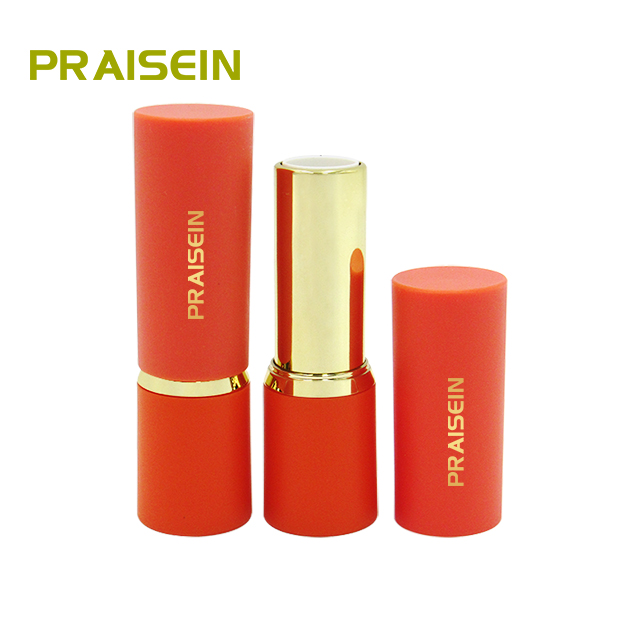 Round empty lipstick container packaging factory OEM ODM cosmetic plastic lipstick tubes