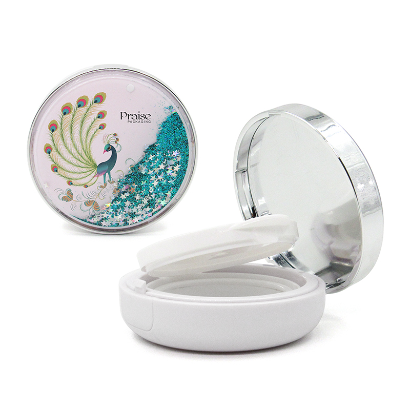 White air cushion cc cream container plastic foundation compact case