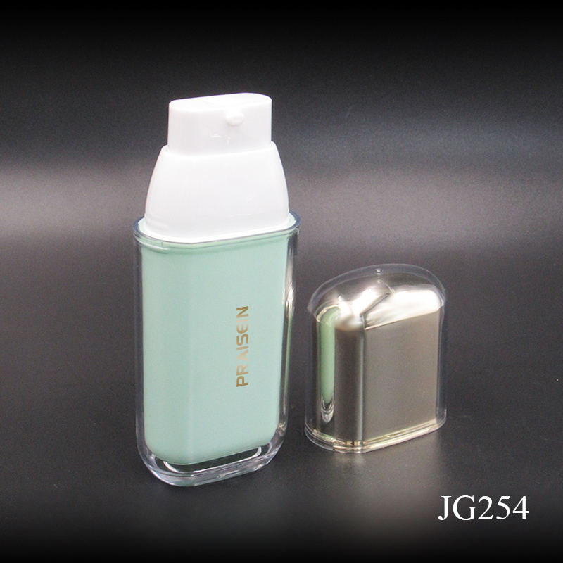 Plastic refillable cosmetic lotion pump bottle custom color and logo 35ml empty lotion bottles