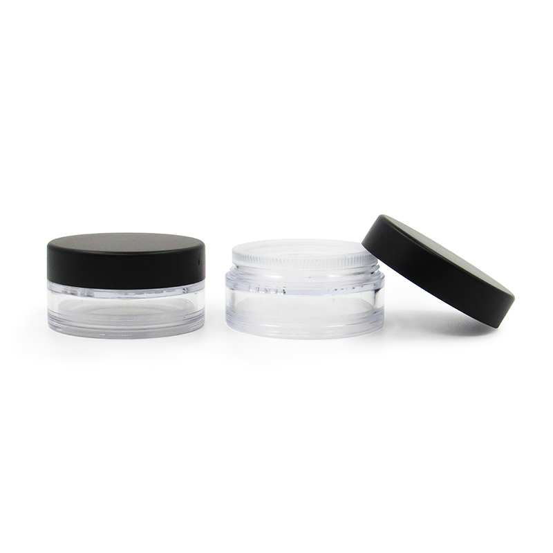 Wholesale 5/10/20g empty cosmetic loose powder case container, makeup Loose Powder round jar, High quality plastic packaging