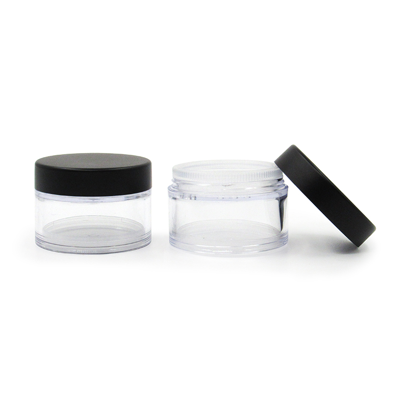 Wholesale 5/10/20g empty cosmetic loose powder case container, makeup Loose Powder round jar, High quality plastic packaging