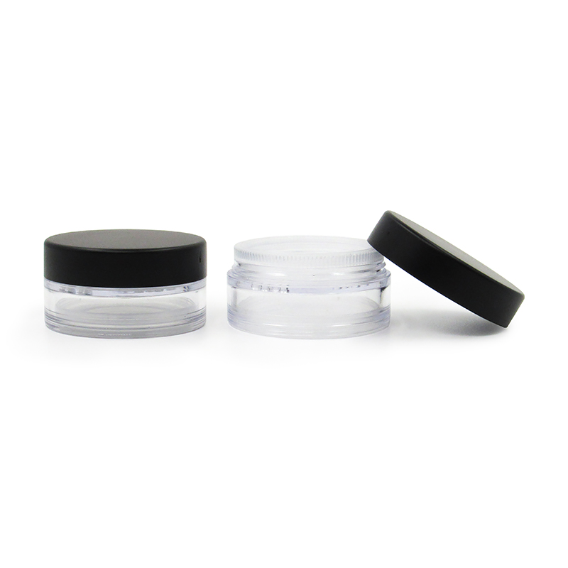 Wholesale 5/10/20g empty cosmetic loose powder case container, makeup Loose Powder round jar, High quality plastic packaging