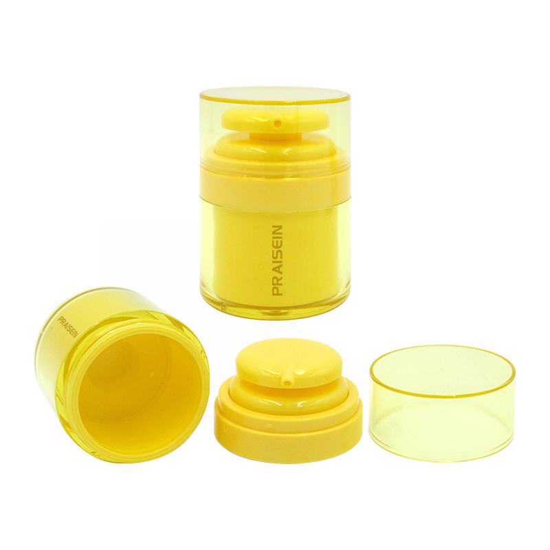 50g Plastic skin care cream packaging press vacuum pump lotion bottle double wall acrylic container airless cream jars