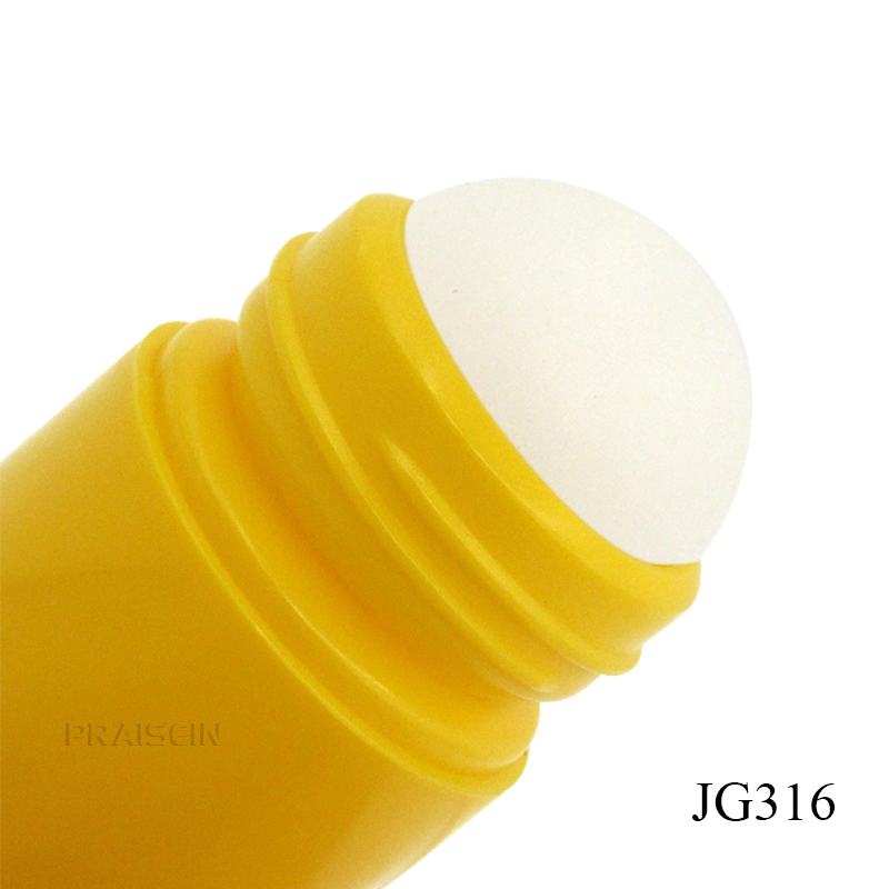 40ml Cosmetic deodorant container bottle with ball bearing printed label plastic empty perfume bottles