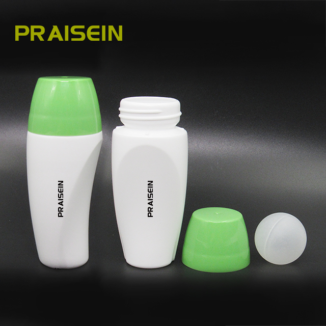 Supply 80ml new plastic roll on bottle packaging white nursing deodorant smear empty bottle