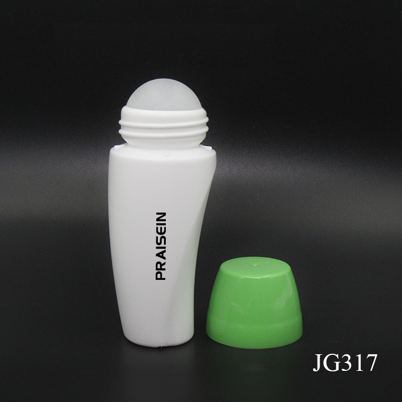 Supply 80ml new plastic roll on bottle packaging white nursing deodorant smear empty bottle