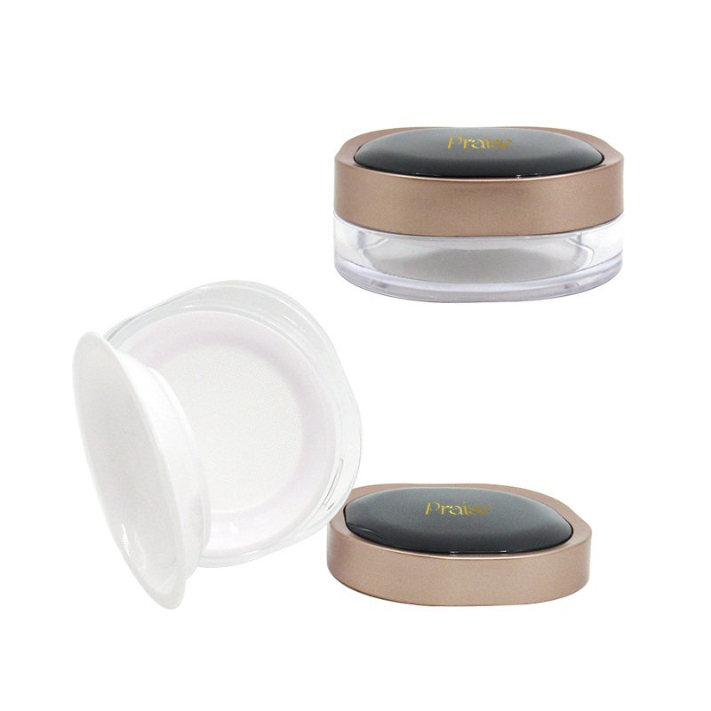 Wholesale square cosmetic loose powder container packaging, magnetic adsorption plastic air cushion liquid foundation case