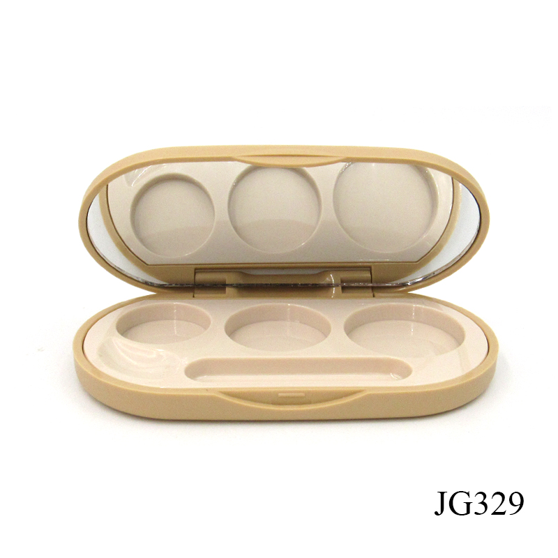 Empty eye shadow palette custom private brand plastic makeup eye shadow case packaging made in China