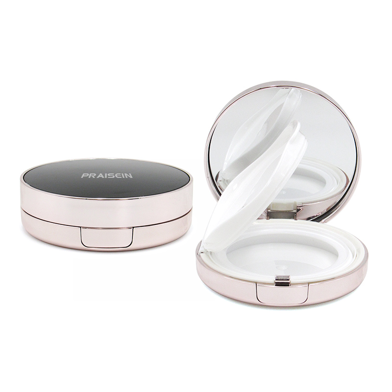 Wholesale round BB air cushion compact case custom private label plastic empty cosmetic air cushion foundation case