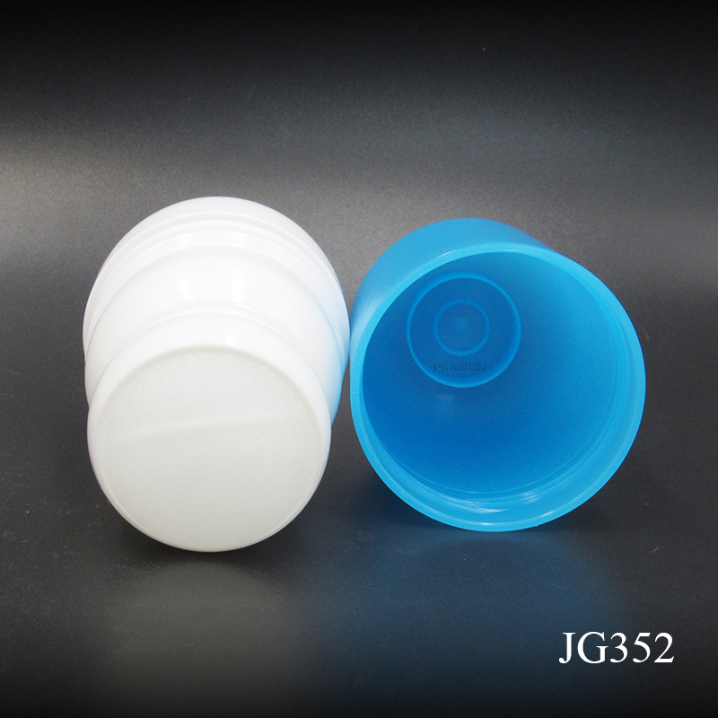 1.7oz 50ml round deodorant bottle essence oil bottle with screw lid HDPE plastic roller bottle wholesale