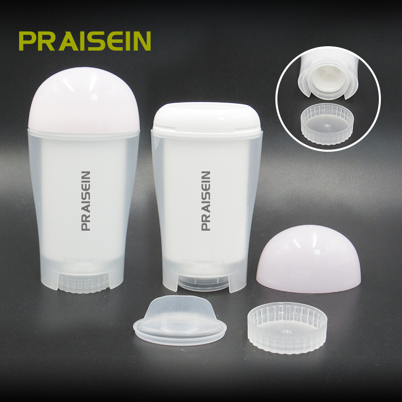 New arrival wholesale solid deodorant container bottom inverted 40g double plastic empty deodorant stick packaging