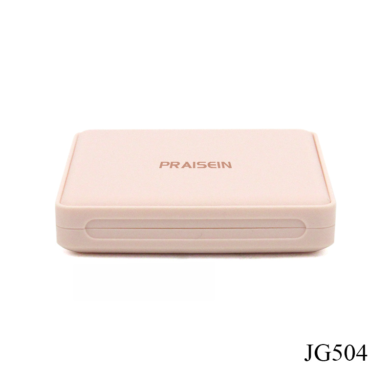 Custom empty square plastic 4 color eyeshadow palette container private label pink cosmetics eye shadow case wholesale