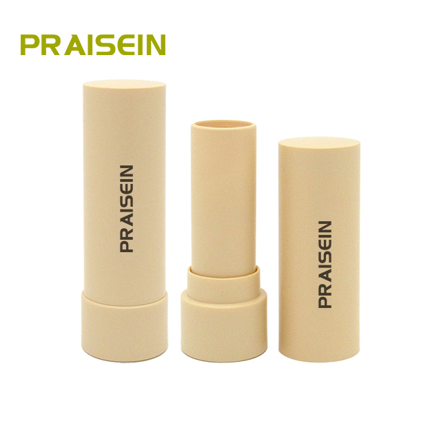 High quality empty cosmetic lipstick container custom 3.5g matt surface aggravate plastic lip balm tubes