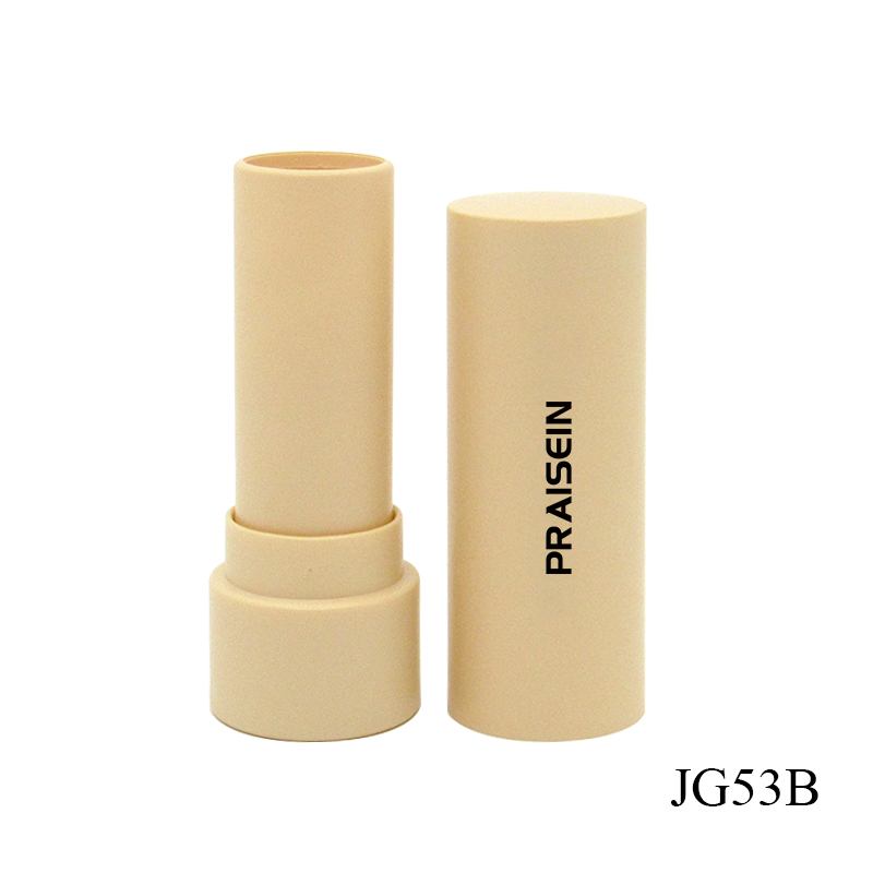 High quality empty cosmetic lipstick container custom 3.5g matt surface aggravate plastic lip balm tubes