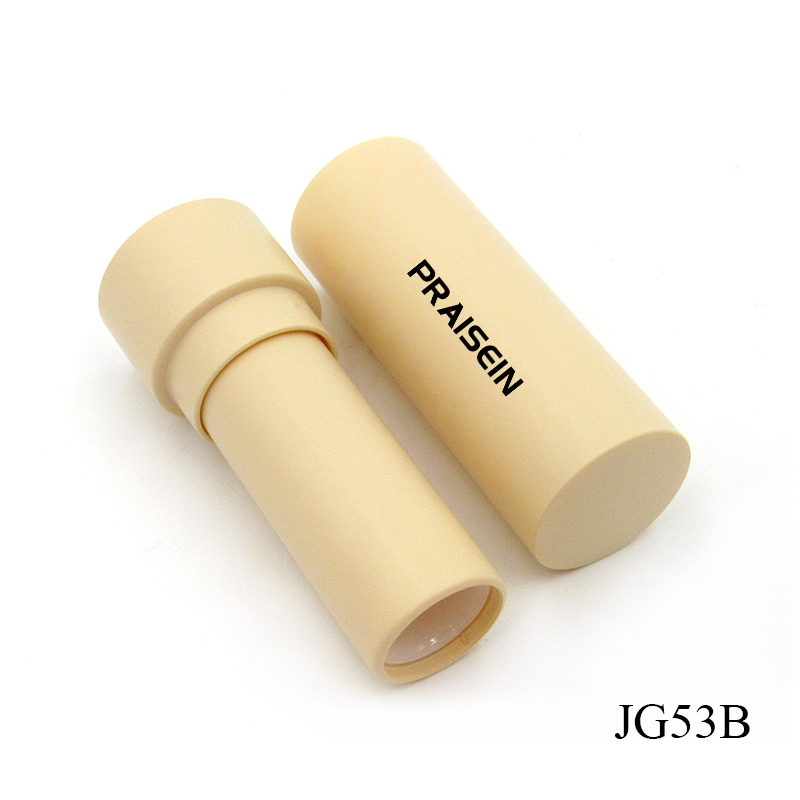 High quality empty cosmetic lipstick container custom 3.5g matt surface aggravate plastic lip balm tubes