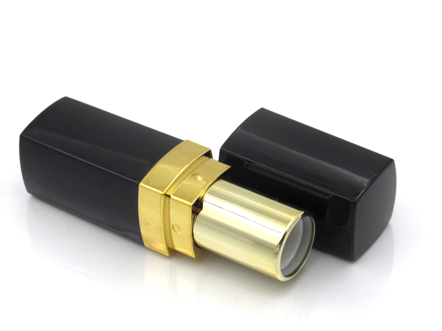 Wholesale Fashion luxury square ABS plastic cosmetic empty lipstick tube container packaging