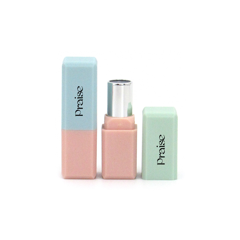 Popular fashion square lipstick tube, empty cosmetic plastic lipstick packaging container available