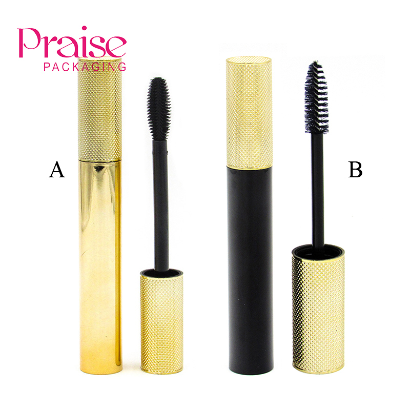 Customizable cosmetic replacement silicone soft brush head makeup empty mascara plastic tube container packaging