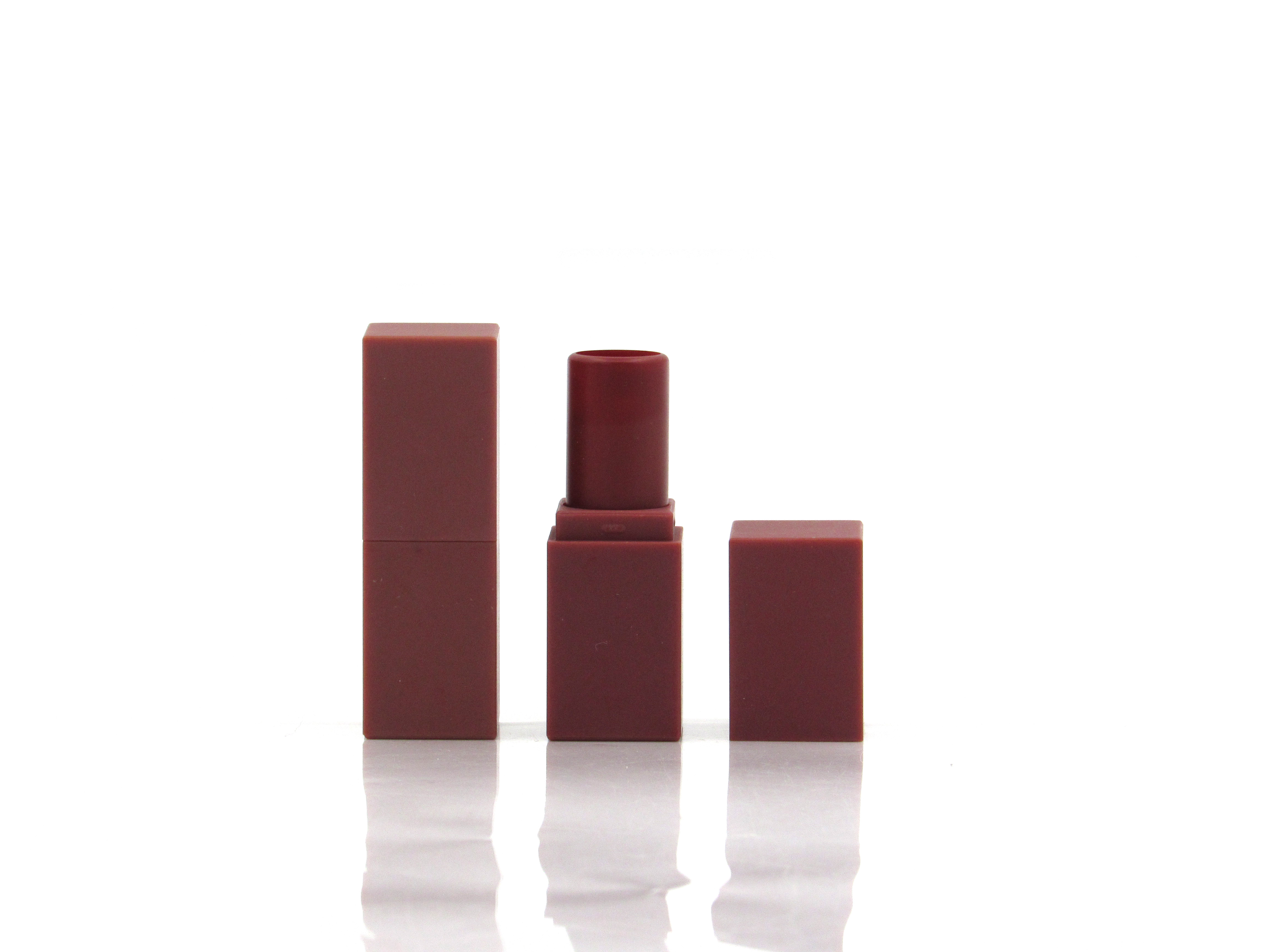 China wholesale makeup custom plastic mini lip stick container square empty lip stick tube cosmetic Vials packaging